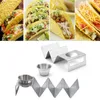 Plates Taco Holder Stand Pancake Rack Roestvrij staal Tortilla Trays Display Mexicaanse keukengereedschap