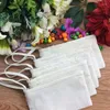 Aufbewahrungstaschen 100 PCs Kosmetische kosmetische weiße Baumwoll -Leinwand Make -up -Tasche DIY Frauen leeres Reißverschluss Telefon Clutch 11 20 cm