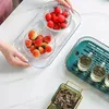 Tea Trays Big Plate Tray Plastic Kitchen Gadget Office Sarving Coffeeware Teaware Serving Food Plateau Decoratif Accessories