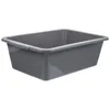 Storage Bottles Commercial Tote Tub For Home Utility Bus Plastic Wash Basin Tubs Rectangular Bins