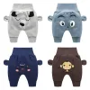 Byxor 2023 Baby Pants Spring och Autumn New Style Boys and Girls byxor Baby High midje Belly Protective Pants Children Casual Pants