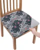 Chega a cadeira onda de onda marinha de cerejeira de textura de textura Seat Cushion Covers de capa de jantar para casa para casa El Banquet Sala
