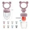 Baby Schnuller Obstfuttermittel mit Abdeckung Silikon geborener Brustwarze frisches Lebensmittel Gemüse Fütterung Soother Teether Toys 240409