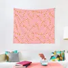 Tapisseries Candy Cane Match Pink and Red Tapestry Wall Déco Room Decoration Corée de style coréen