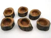 Candle Holders Original Candlestick Litchi Natural Wood Small