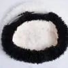 Beretten oorbeveiliging gebreide wollen hoed winter warme randloze pluche bril winddichte kleur splicing cap vrouwen meisjes maiden