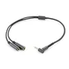 2024 3.5mm 1 to 2Headphone Extension Cable ذكر إلى TRRS TRRS كابل ستيريو ستيريو الزاوية اليمنى HIFI كابل HIFI للميكروفون - من أجل - من أجل