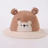 Beret Baby Lovely Caps Spring Cute Bear Bucket Hat Boys and Girls Leisure Sunshade Cartoon Fisherman Hats