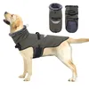 Vestuário para cães zoobers lã de lã de lã de inverno casacos de inverno jacaces de neve à prova d'água com tiras reflexivas Harness Hole para animais de estimação Colete de animais à prova de vento