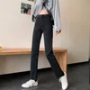 Frauen Jeans N4795 gerade hohe Taille schlanke elastische Ganz-Match-Zigarettenrohrhosen