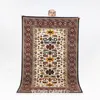 Mattor 4'x6 'Handknotted Silk Rug Home Office Randiga mönster Kid Friendly Carpet (W16A)