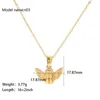 Pendant Necklaces 2024 Retro Gold Necklace Ladies Stainless Steel Color Clavicle Chain Vintage Jewelry For Gift