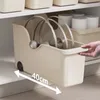 Storage Boxes Kitchen Sundry Case With Wheels Seasoning Bottle Vegetable Container Closet Organizer Make Up