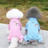 Ubrania odzieżowe psa pet zimowe ubrania małe kombinezony rompers szczeniaki płaszcz płaszcz z wiązką uprzężą kamizelka pudle schnauzer Yorkie Bichon Pomeranian ubranie