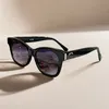 A148 Prodotto caldo Occhiali da sole acetato nero Designer Luxury Highquality Vintage Cateye Ladies Glasi Sun