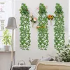 Fleurs décoratives plante artificielle réaliste suspendue suspendue feuille pour décoration extérieure intérieure pour toujours faux murs enchemin