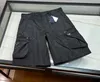 2024 Summer Men's Shorts 5/4 Mid Pants Sports Pants 5/4 Men's Pants Triangle Metal Logo Casual Shorts