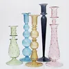 Candle Holders Glass Holder For Home Decor Rustic Cute Small Decorative Vase Transparent Pen Flower