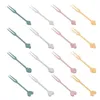 Forks Cake Fork 1 Box Utility Comfortable Grip No Odor Snack Fruit Pick Household Supplies