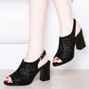 Dress Shoes Women Sexy High Heel Elegant Party Solid Ankle Strap Women's Belt Buckle Sandals Rhinestone Ladies