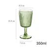 Wine Glasses 2Pcs Creative Leaves Carved Glass Goblet Whiskey Juice Drinking Beer Cup Home Dinner Party Drinkware Decor
