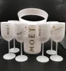 Cubos de hielo y refrigeradores con 6 piezas de vidrio blanco Moet Chandon Champagne Glass Plastic302w208d253v8563958