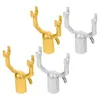 Hangers 4pcs kleding bereiken staaf end vork aluminium legering y-vormige hoofdpoolaccessoire