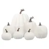 Fleurs décoratives 7 pcs grandes lanternes extérieures de la citrouille de citrouille ornements décor Halloween Supplies fausse jolie décoration d'automne réaliste