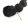 Kinky afro puff hästtail förlängning för svarta kvinnor 18/22 tum lång lykta bubbla dragkonstfalskt pigtail syntetiskt hårstycke