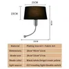 Wandlamp 1/CPS LED Weven Simple Style Fabric met nachtlicht Home Moderne Decoratie Slaapkamer Reading Bedside Binnenland