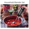 Blender Homgeek Electric Hand Blender Portable 1000W 6Speeds 4in1 IMMERSION BLENDER ACIER SECTIVE CRAS CRUS MACHINE MACHINE DE MACHE