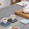 Tea Trays Xiangyun Hailang Liten Ceramic Cup Support Ceremony Set Isolation Pot Dining Mat Chinese Style