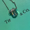 TiffanyJewelry Luxury Tiffanybead подвесные ожерелья женская дизайнерские ювелирные ювелирные украшения Классические женские королевские колье праздничные подарки