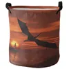 Waszakken Dragon Wings Sky Sunset Landschap Zee vuile mand opvouwbare home organisator kleding Kinder speelgoed opslag