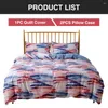 Bedding Sets 3pcs Home Textile Bedclothes Duvet Cover Set Thickened Washable Comfortable Pillow Case Warm With Zipper Closure Soft