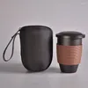 Set di stoviglie Tangpin Taghe tè per tè in ceramica giapponese Teapot con filtri set di viaggi portatili