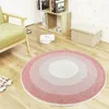 Carpets 3D Round PInk Thick Rug For Living Room Soft Home Bedroom Kid Plush Salon Decoration