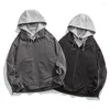 Vestes de vestes pour hommes Veste d'automne 2024 Fashion Quality Spliced Hooded Outdoor Windproof Man Coat Custom