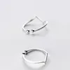 Cluster Rings Ann Snow Simple 925 Sterling Silver Triangle for Women Finger Geometric Ring Bague Initial Letter V Shape Band