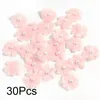 Flores decorativas 30pcs malha pano infantil roupas de vestido de vestuário Apliques decoração de cabelos DIY Acessórios de roupas de cabeça