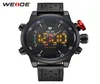 Prezent Weide Men039s Casual Fashion Quartz LED Display Top Brand Luksusowy oryginalny pasek skórzany armia wojskowa zegarek CLO3168423