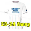 23 24 Glasgow Colak Roofe Lundstram Hagi Barker Morelos Tavernier Kent Tillman FC Fashion Jr Football Shirt Men Kids Kit Third 23 24 Rangers Fanks Jerseys Jugador