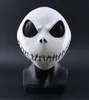 Nouveau Nightmare Before Christmas Jack Skellington White Latex Mask Movie Cosplay Props Halloween Party Mischievous Horror Mask T1354419