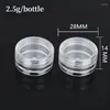 Storage Bottles 10/20/30pcs Clear Plastic Jewelry Bead Box Small Round Container Jars Make Up Organizer Boxes Portable Cosmetic