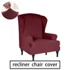 Pokrywa krzesła pełne opakowanie wysoka elastyczna pokrywka tkaniny wykwintne wykonanie stałe kolory obrońcy