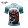 T-shirts crossfit Running Shirt Men's Fitness Compression Shirt Snabbt torrt Kort ärm Bodybuilding Workout Sport Sweatshirt Gym T Shirt