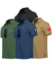 Camiseta militar táctica al aire libre Transpirable Combate Combate Camiseta Caza de caza seca rápida Camping de senderismo Polos Polos Tops 240412