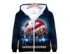 Winter Mens Jackets and Coats Ghostbusters Hoodie Cosplay Kostüm Funny Ghost Busters 3D -Druck Reißverschluss Kapuze -Sweatshirts37484154808408