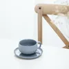 Kupalar spot yaratıcı nordic ins seramik fincan seti katı basit kahve yemek fincan