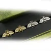 Boucles d'oreilles étalon Vintage Brand Designer Bee Charm 18k Gold S925 Lettre cuivre plaquée en argent G Stud Women Jewelry Bijoux de mariage High Quality